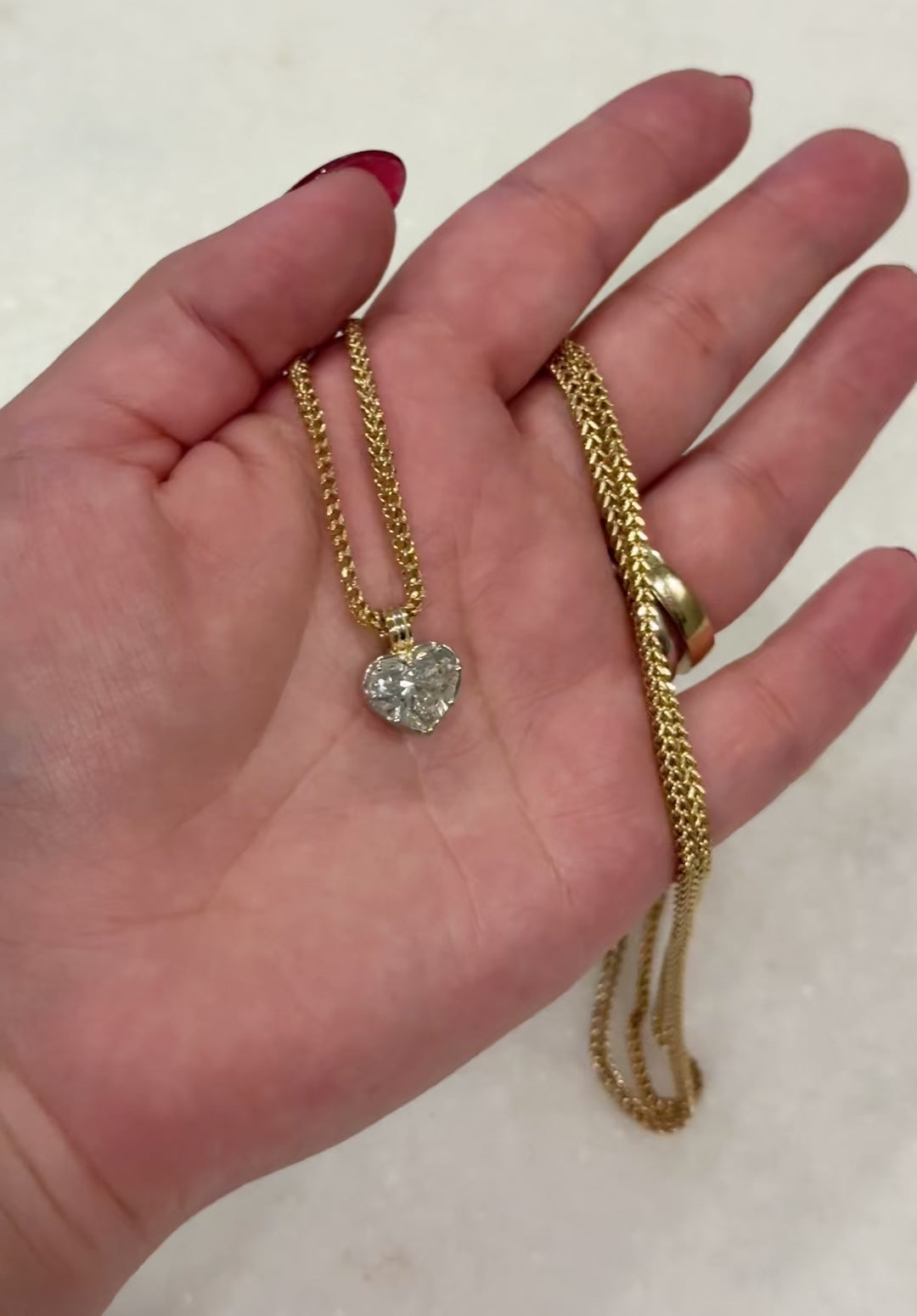 Lovely Heart Diamond Pendant