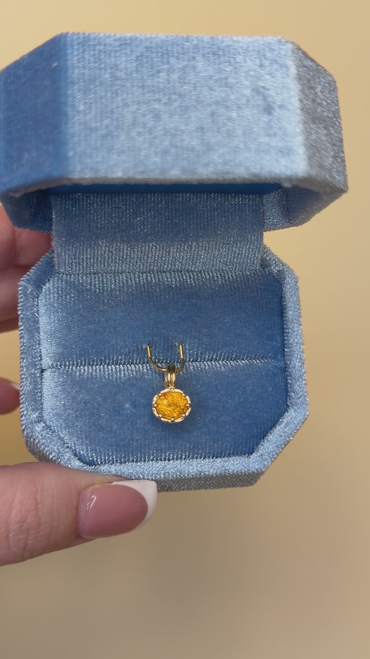 Pixi Stardust Gemstone Charm in Sol