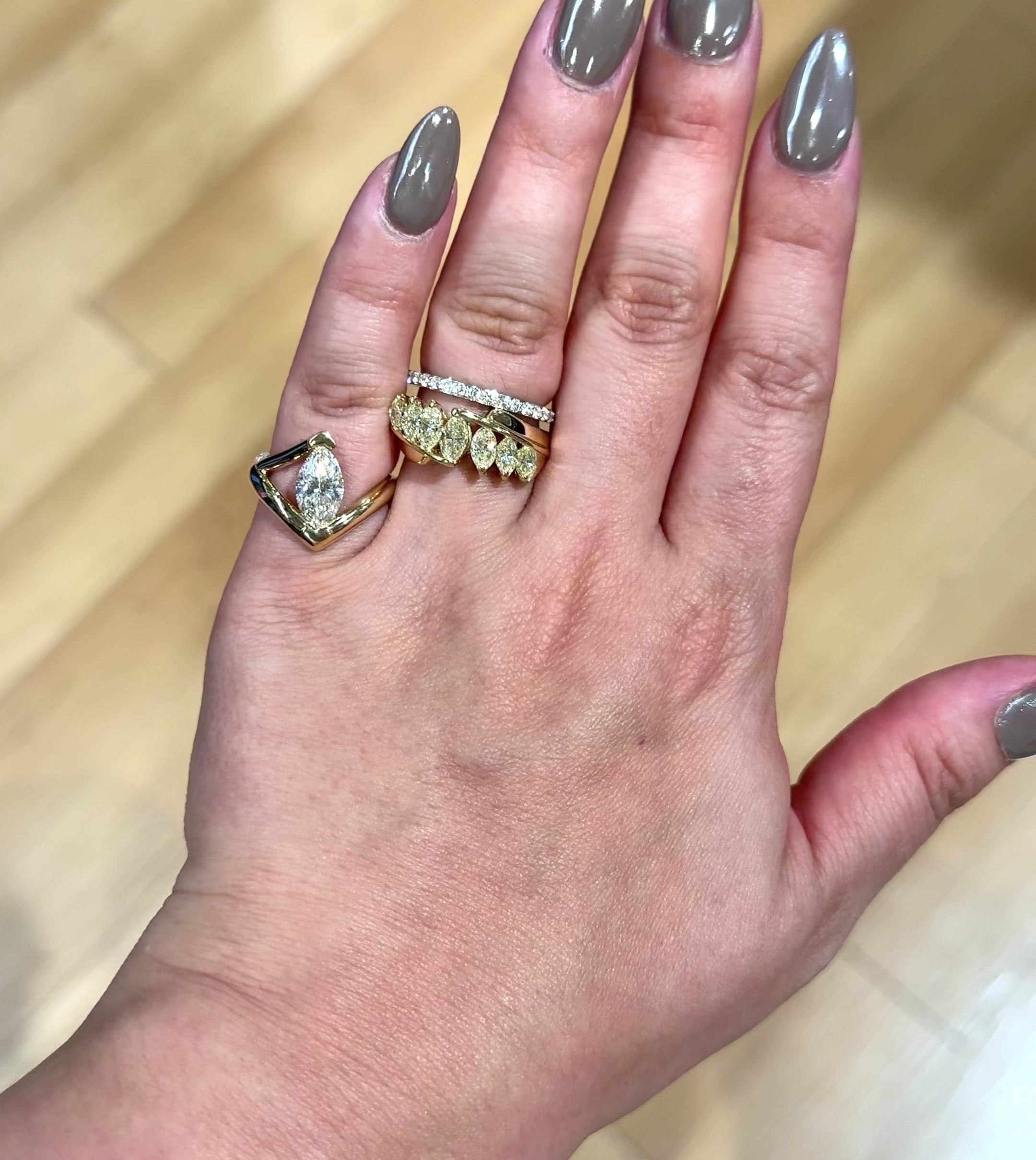Cleopatra Marquise Pinky Ring