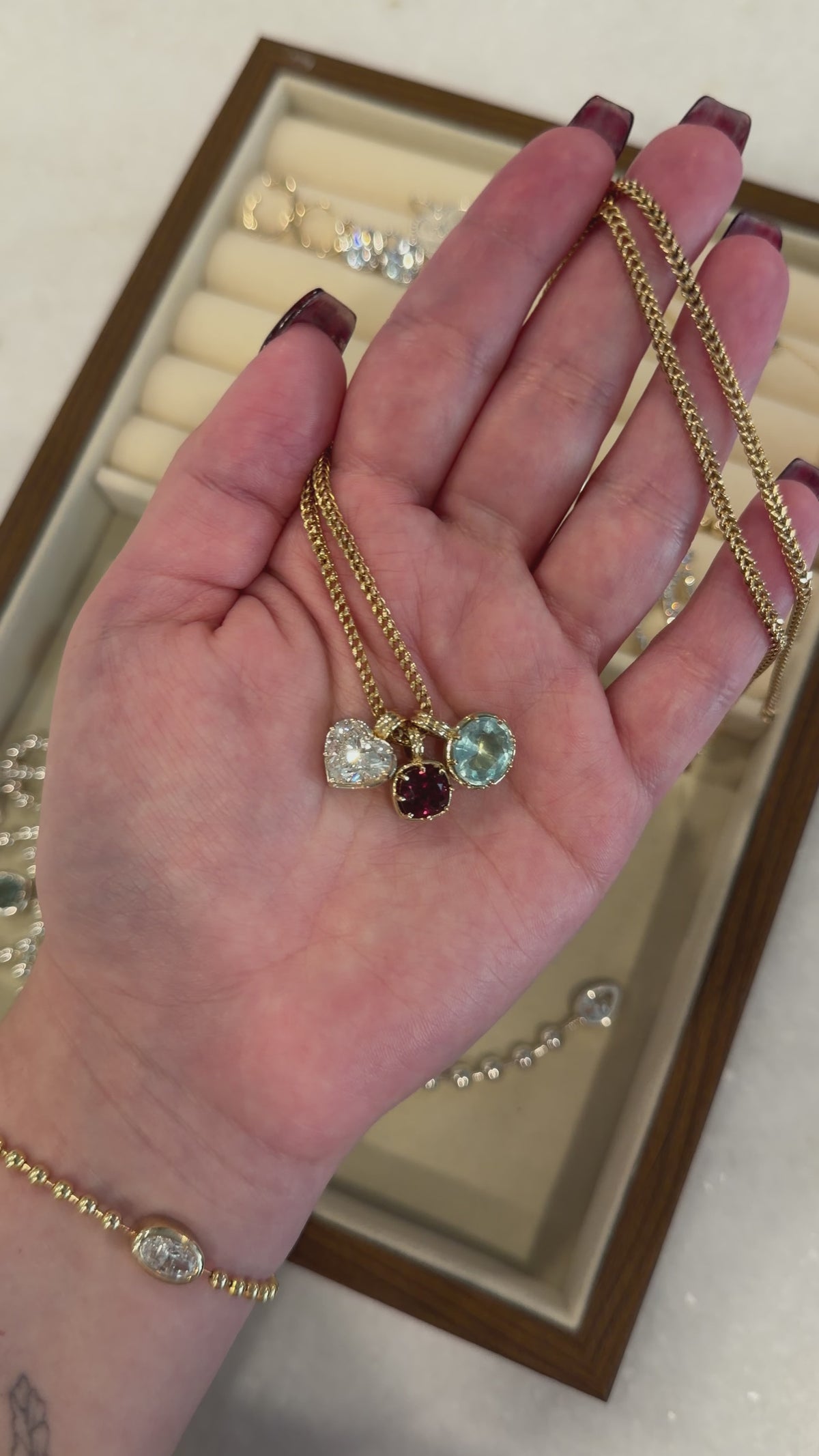 Grande Stardust Gemstone Charm in Cosmos