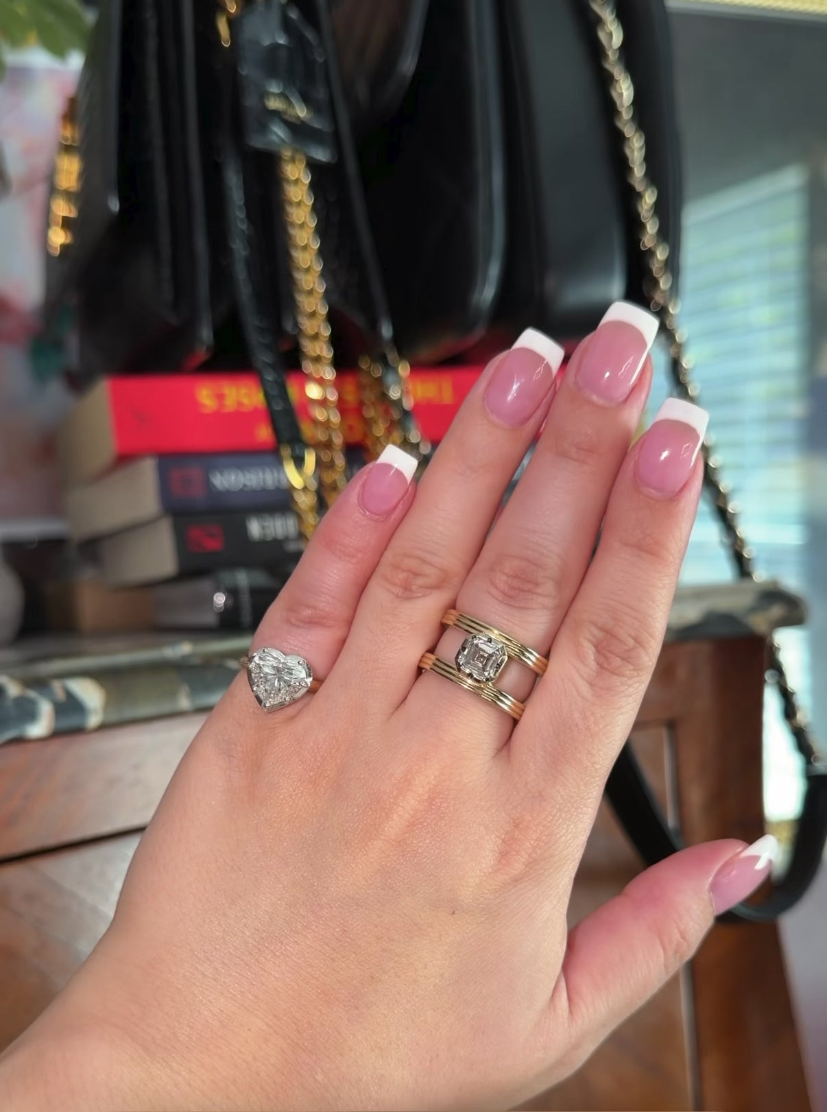 Gold Grande Lovely Heart 3 Carat Diamond Ring