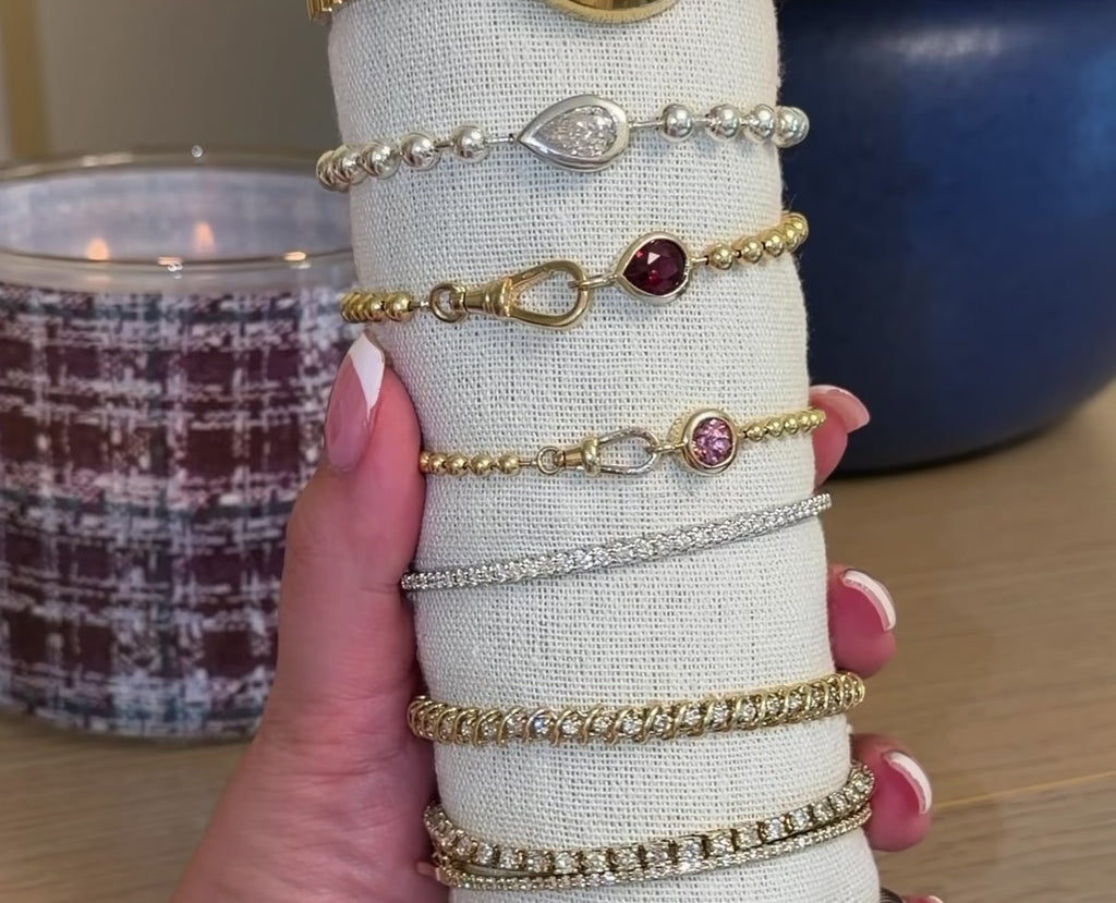 Silver Core Memory Ball Chain Bracelet