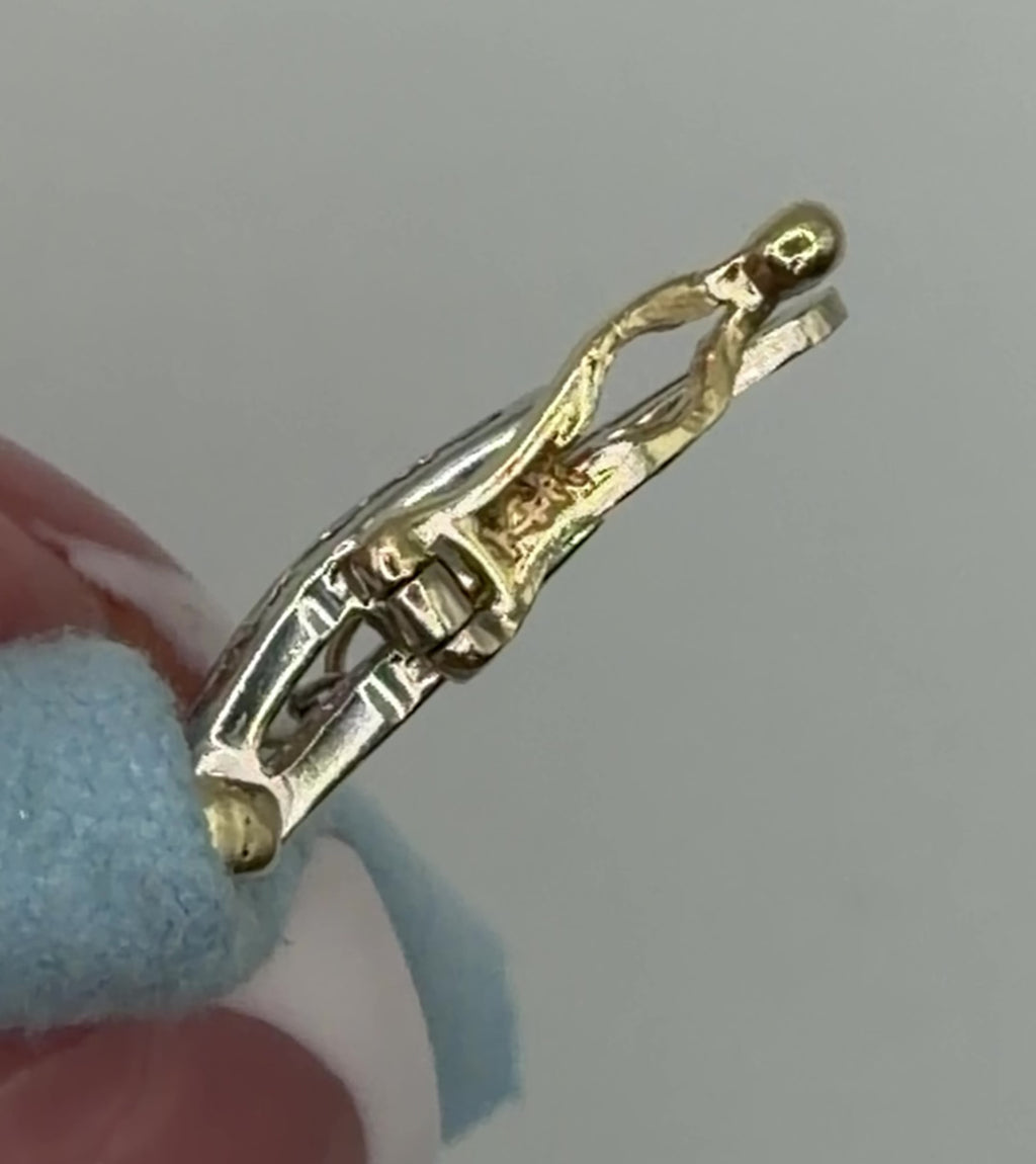 Vintage Mix Metal Diamond Bracelet