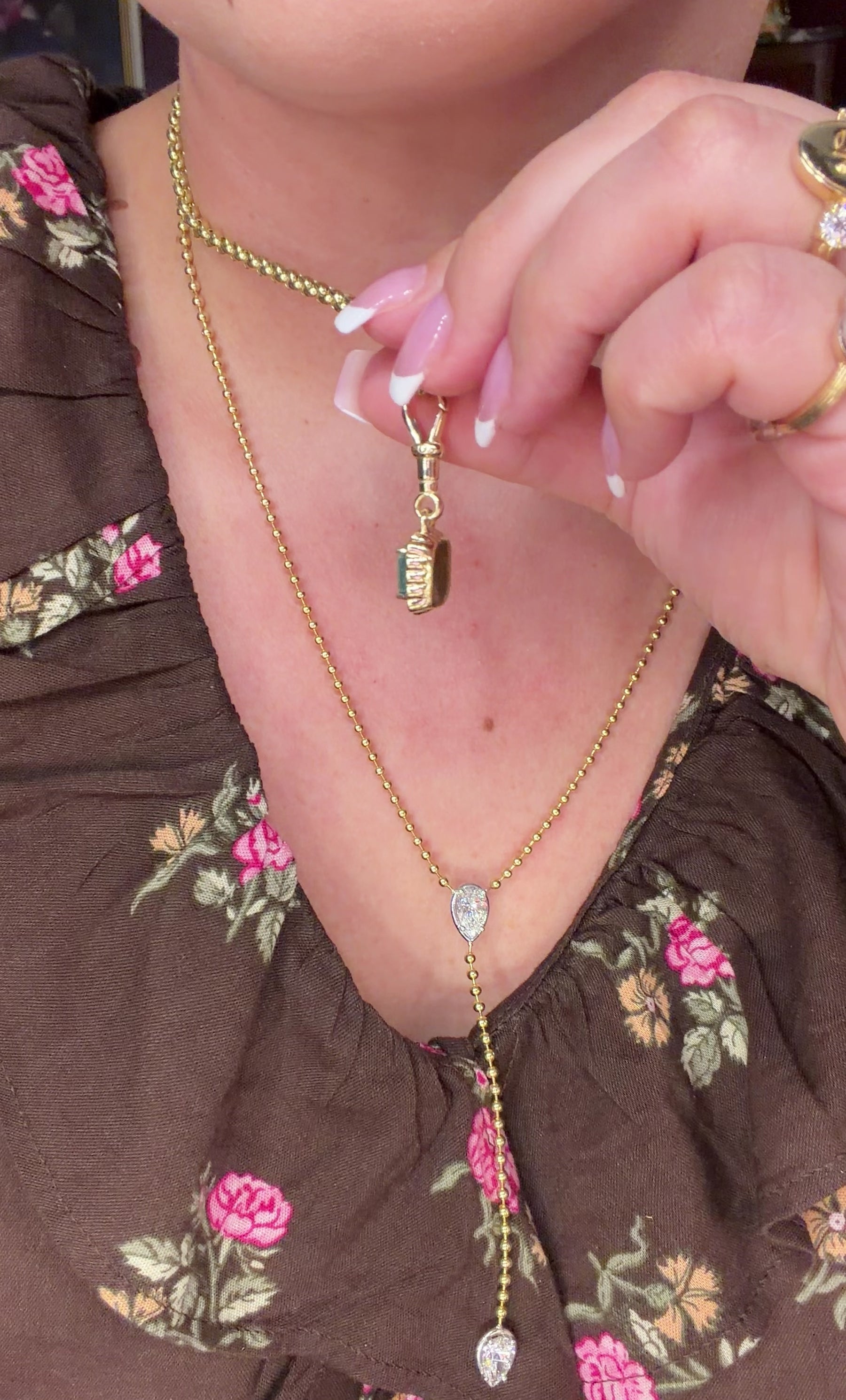 Custom Emerald Heirloom Pendant