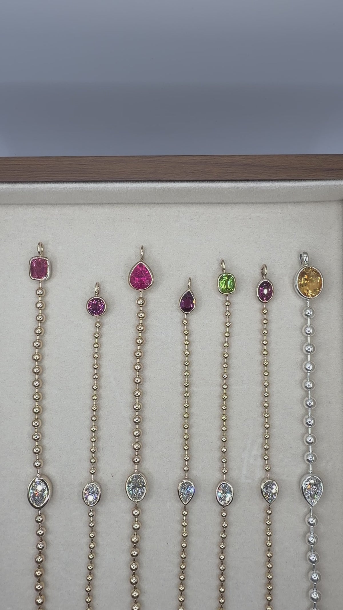 Silver Core Memory Ball Chain Bracelet