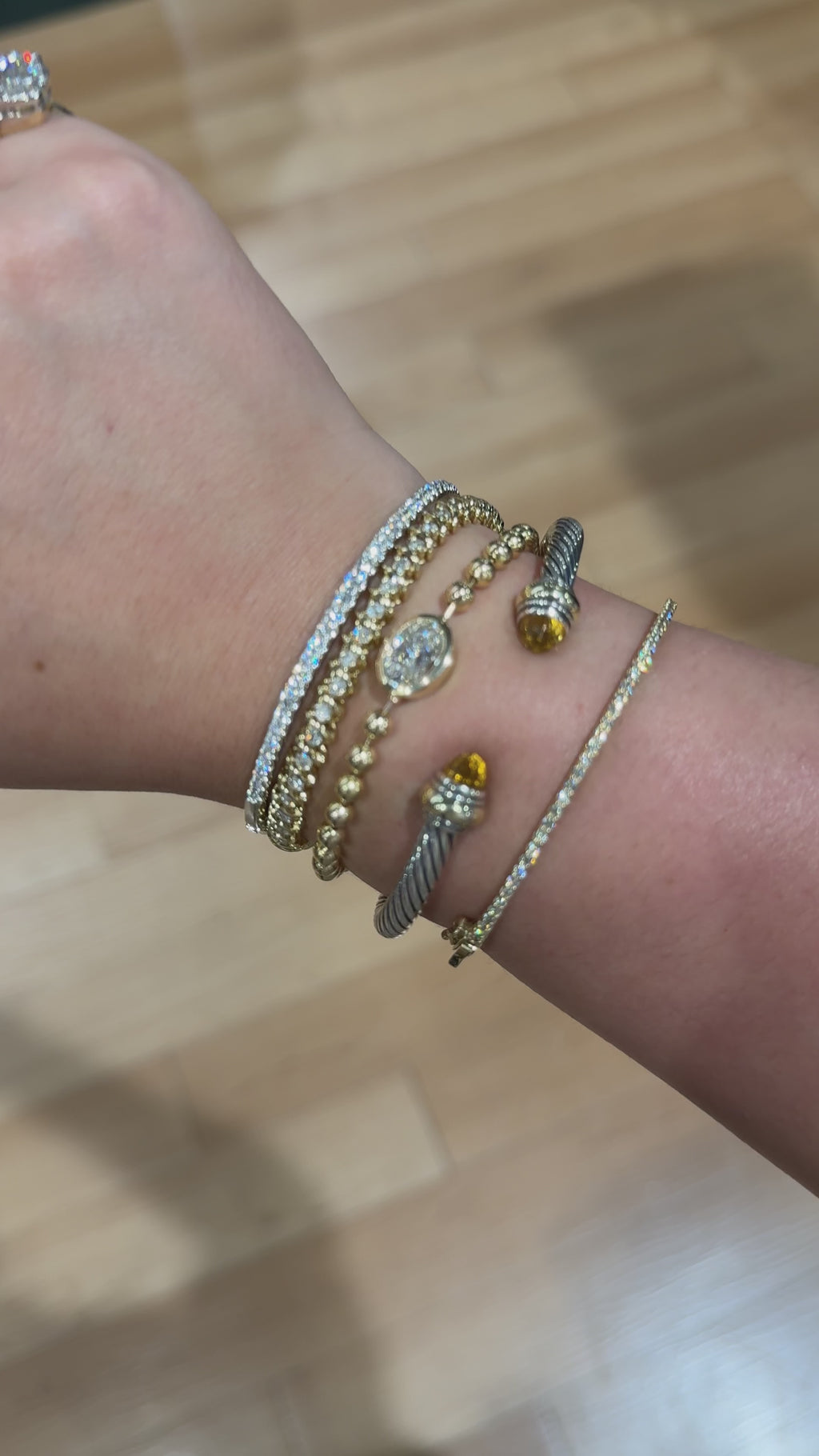 Grande Gold Core Memory Ball Chan Bracelet